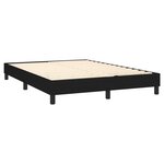 vidaXL Sommier à lattes de lit avec matelas LED Noir 140x190 cm Tissu