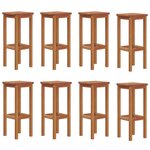 vidaXL Ensemble de bar de jardin 9 Pièces Bois d'acacia solide
