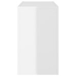 vidaXL Tables basses gigognes 3 Pièces Blanc brillant Bois d'ingénierie