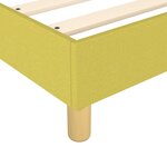 vidaXL Sommier à lattes de lit Vert 100x200 cm Tissu