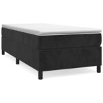 vidaXL Cadre de lit Noir 80x200 cm Velours