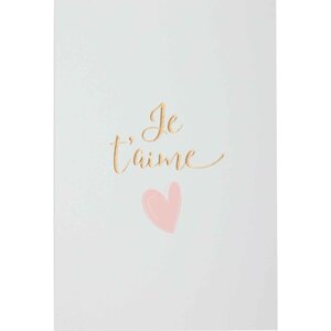 Carte je t'aime lettres or - draeger paris