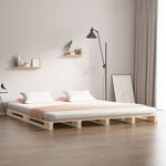 vidaXL Lit de palette 120x200 cm bois de pin massif