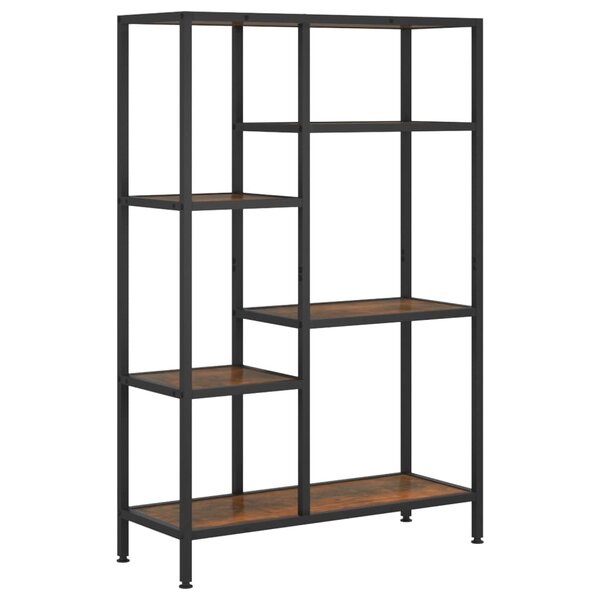 vidaXL Étagère à livres 80x30x120 cm Acier et bois d'ingénierie