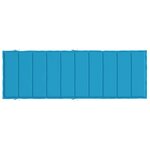 vidaXL Coussin de chaise longue bleu 186x58x4 cm tissu oxford