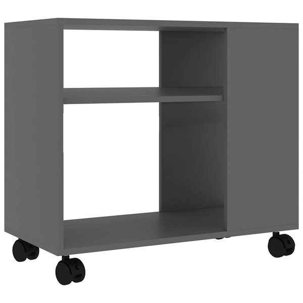 vidaXL Table d'appoint Gris 70x35x55 cm Bois d'ingénierie