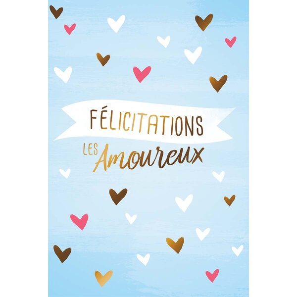 Carte félicitations les amoureux - draeger paris