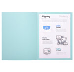 Pt 100 chemises FOREVER 180 folio bleu EXACOMPTA