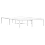 vidaXL Cadre de lit métal blanc 120x200 cm