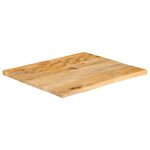 vidaXL Dessus de table à bord vivant 80x80x2 5 cm bois massif manguier
