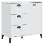 vidaXL Buffet VIKEN blanc 80x40x80 cm bois d'ingénierie