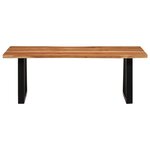 vidaXL Table basse 110x55x40 cm bois massif d'acacia