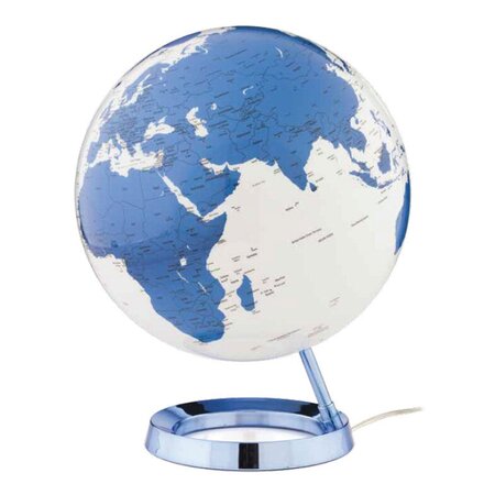 Globe terrestre lumineux anglais
