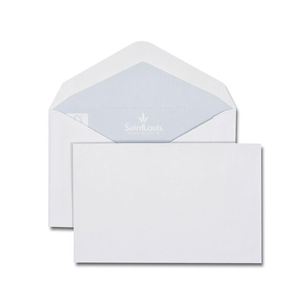 Paquet de 50 enveloppes de visite blanches 90x140 100 g gommées gpv