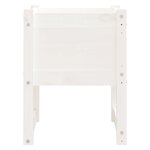 vidaXL Jardinière Blanc 40x40x52 5 cm Bois massif de pin