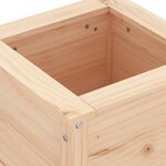 vidaXL Jardinière 40x40x39 cm bois de pin massif