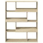 vidaXL Bibliothèque chêne sonoma 100x33x125 5 cm bois d'ingénierie