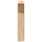 vidaXL Tête de lit à LED chêne sonoma 120x18 5x103 5cm bois ingénierie