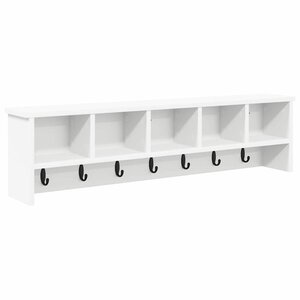 vidaXL Porte-manteau mural Blanc 100 x 16 x 26 cm Bois d'ingénierie