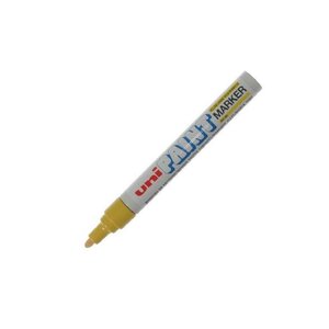 Marqueur Pte conique moyenne PAINT Marker PX20 2,2 - 2,8mm Jaune x 12 UNI-BALL