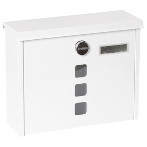 Boîte aux Lettres en Acier Chance E7101 Serrure Couverte Blanc