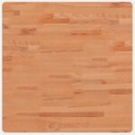 vidaXL Dessus de table 70x70x2 5 cm carré bois massif de hêtre