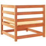 vidaXL Salon de jardin 6 Pièces cire marron bois de pin massif