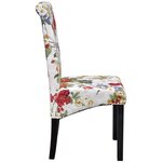 vidaXL Chaises à manger lot de 6 multicolore tissu