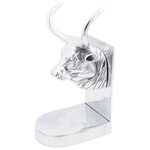 Serre-livres vidaXL 2 Pièces Argent 17x15x27 cm Aluminium Bull