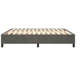 vidaXL Cadre de lit Gris foncé 180 x 200 cm Velours