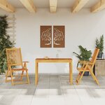 vidaXL Ensemble à manger de jardin 3 Pièces Bois d'acacia solide