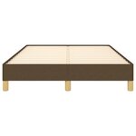 vidaXL Cadre de lit Marron foncé 120x200 cm Tissu