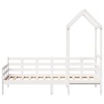 vidaXL Lit de jour avec toit blanc 80x200 cm bois de pin massif