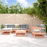 vidaXL Salon de jardin 7 Pièces bois massif douglas
