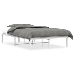 vidaXL Cadre de lit métal blanc 120x200 cm