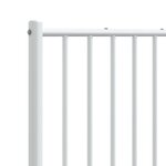 vidaXL Tête de lit métal blanc 160 cm