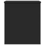 vidaXL Boîte de rangement noir 40x42x46 cm bois d'ingénierie