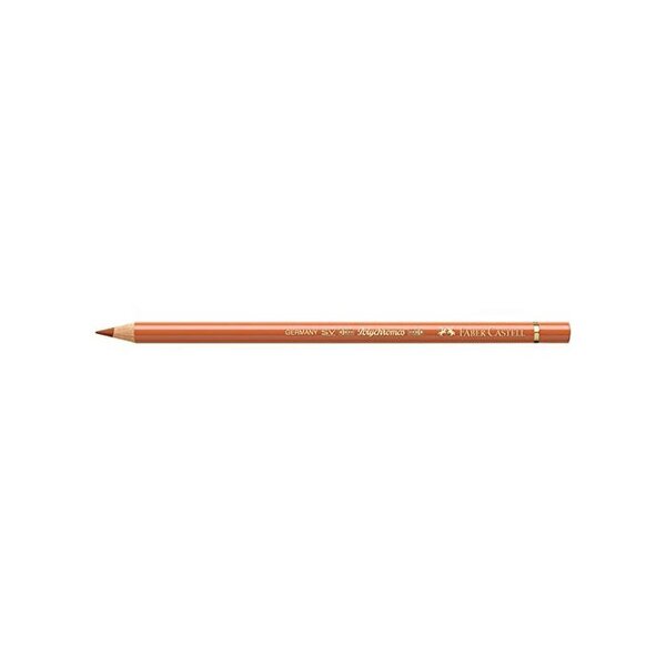 Crayon de couleur polychromos mine 3 8mm à l'huile ocre brûlé x 6 faber-castell