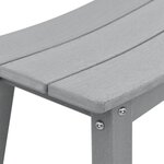 Tabourets de bar vidaXL 6 Pièces Gris clair HDPE