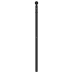 vidaXL Tête de lit métal noir 100 cm