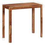 vidaXL Ensemble de bar 5 Pièces Bois solide de Sesham 115x56x107 cm