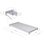 Lit enfant TEENY 80 x 180 bleu marine