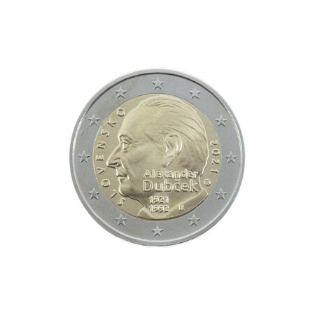 Slovaquie 2021 - 2 euro commémorative dubcek