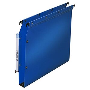 Pack 10 Dossiers suspendus polypro fun 330 fond 30mm bleu pour armoire ELBA