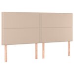 vidaXL Lit à sommier tapissier avec matelas Cappuccino 180x200 cm