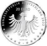 Pièce de monnaie 20 euro Allemagne 2022 G argent BE – Annette Von Droste Hülshoff