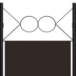 vidaXL Cloison de séparation 4 panneaux Marron 160 x 180 cm