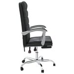 Chaise fauteuil siège pivotante de inclinable de bureau informatique étude similicuir noir 02_0024265