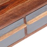 vidaXL Table basse gris 110x50x40 cm bois massif