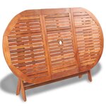 vidaXL Mobilier à dîner d'extérieur 7 Pièces en Bois d'acacia solide